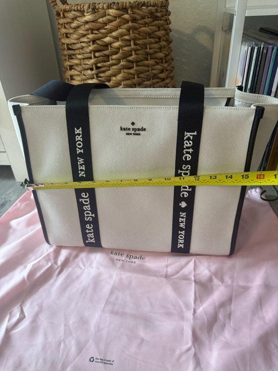 Brand New with Tags! Kate Spade Black and White Tote - Picture 4 of 8